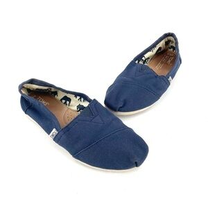 TOMS Classic Blue Slip On Flats